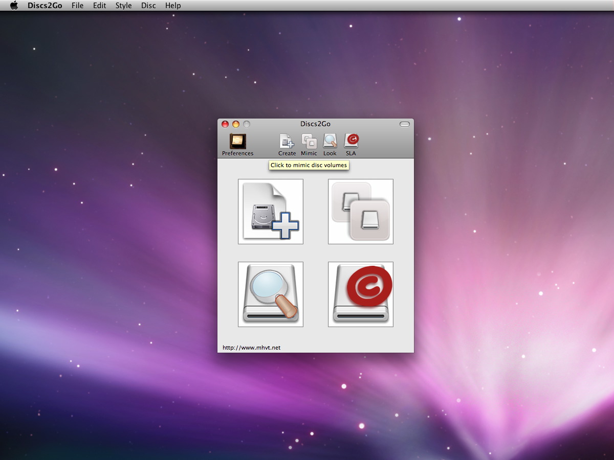 Mac software Discs2Go