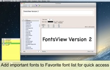 Mac software FontsView2
