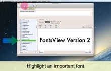 Mac software FontsView2