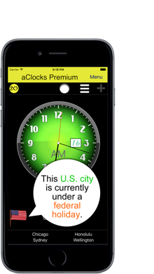 iOS Swift iPhone aClocks Premium International Clocks