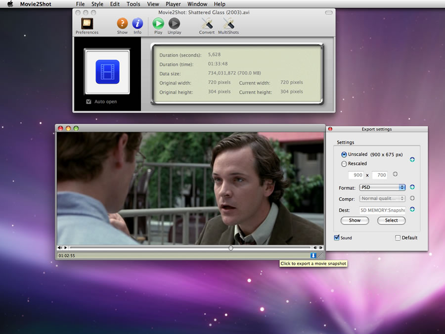 Mac software Movie2Shot