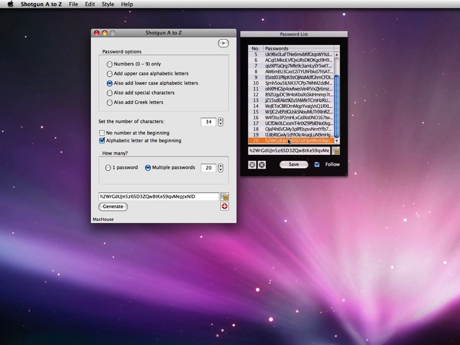 Mac software Shotgun A to Z